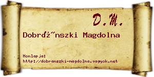 Dobránszki Magdolna névjegykártya